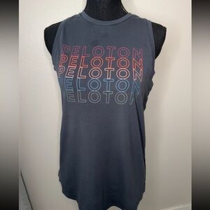 Peloton Gray Workout Tank Top size small